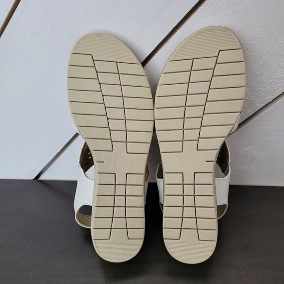 NEW Easy Street Alba Womens White Slingback Cut out Sandals 8M - Picture 8 of 10